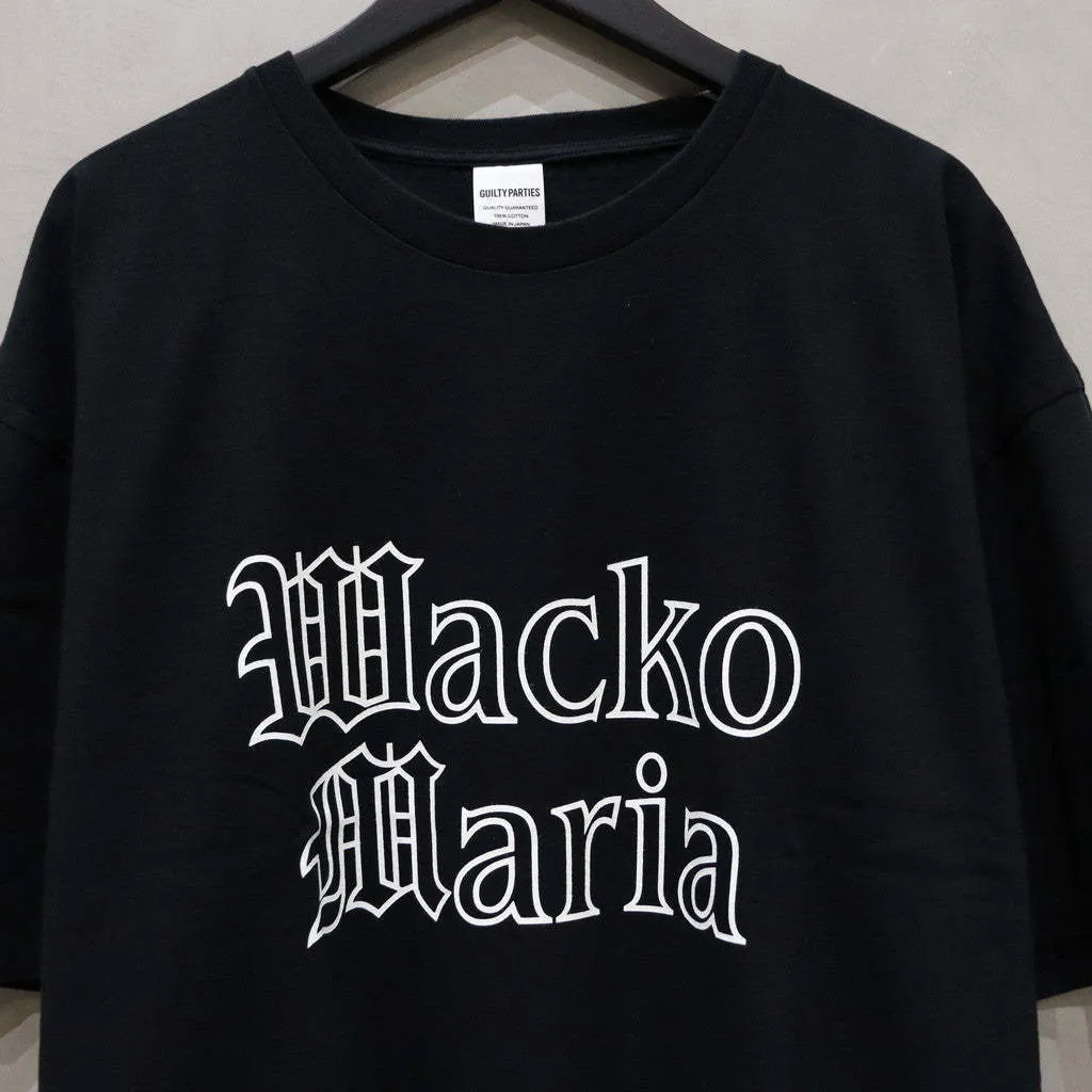 WACKO MARIA  |Crew Neck Street Style Cotton Short Sleeves Logo