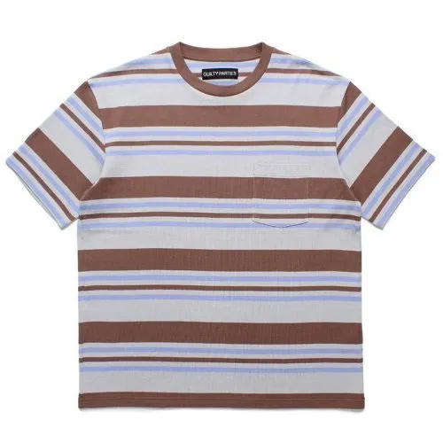 WACKO MARIA  |Crew Neck Stripes Street Style Cotton Short Sleeves