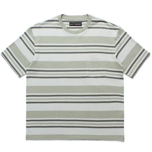 WACKO MARIA  |Crew Neck Stripes Street Style Cotton Short Sleeves