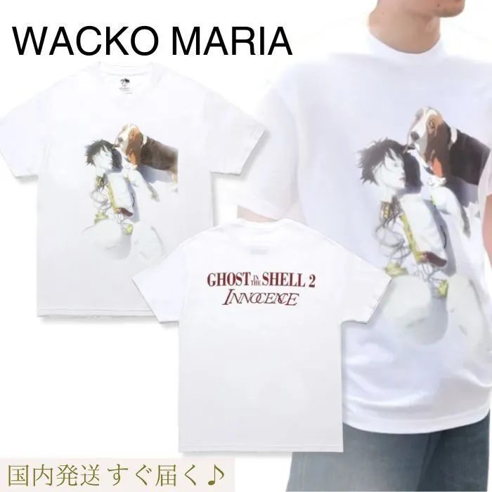 WACKO MARIA  |Crew Neck Unisex Street Style Collaboration Cotton