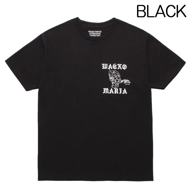 WACKO MARIA  |Crew Neck Unisex Street Style Collaboration Plain Cotton