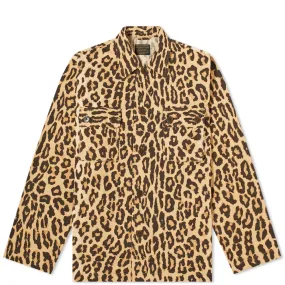 Wacko Maria Leopard Army ShirtBeige