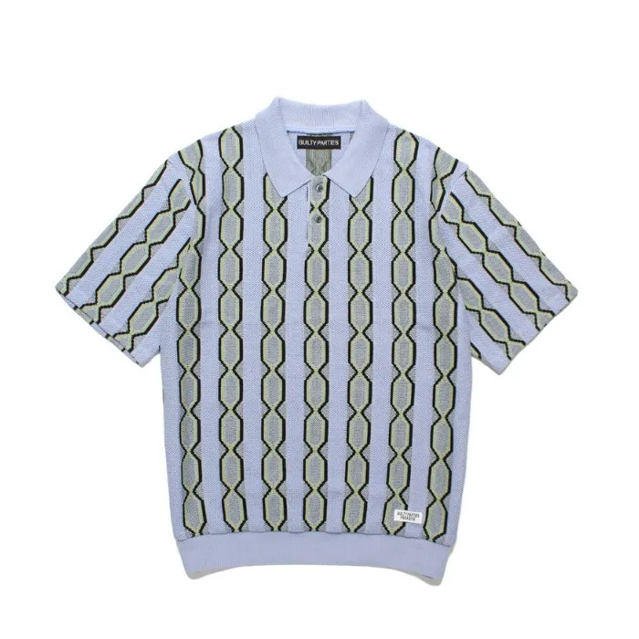 WACKO MARIA  |Stripes Street Style Bi-color Plain Cotton Short Sleeves