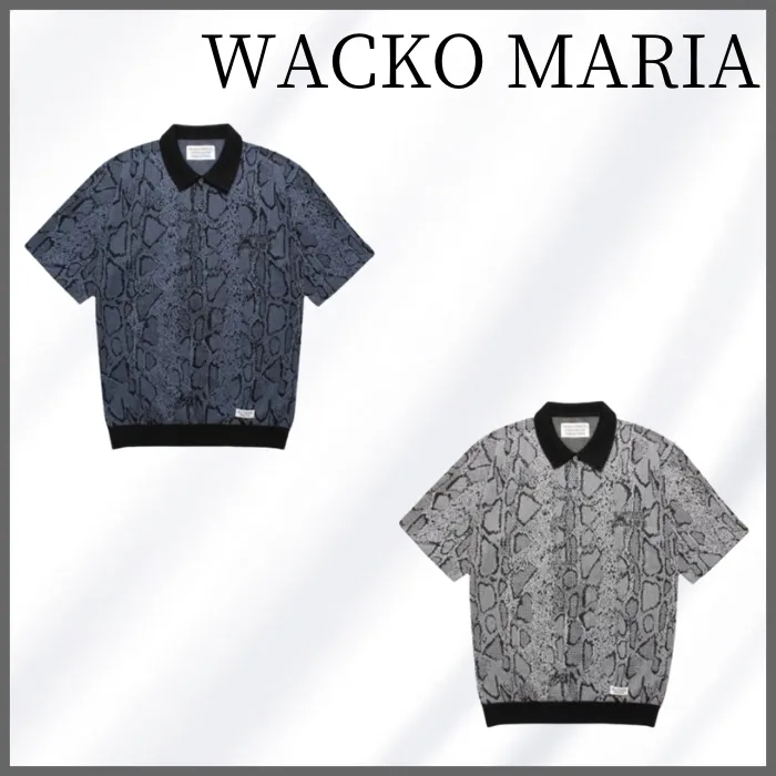 WACKO MARIA  |Zebra Patterns Cotton Short Sleeves Polos