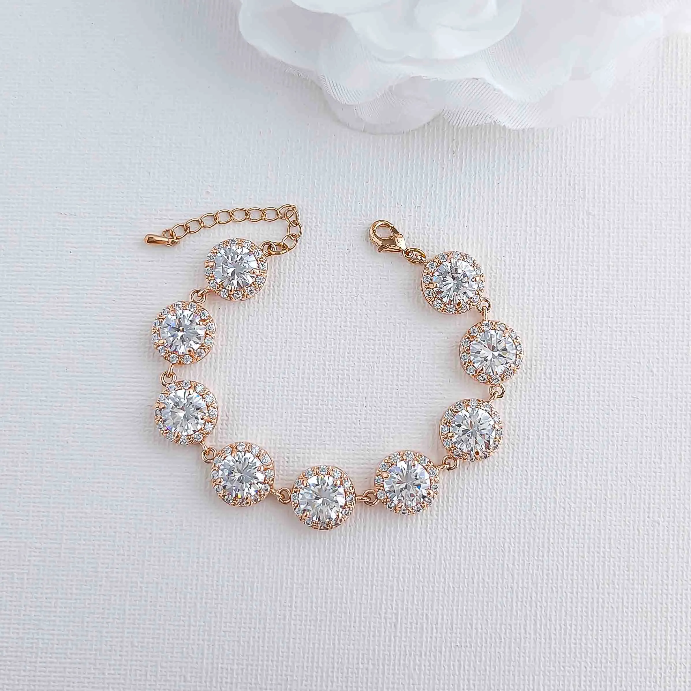 Wedding Round Bracelet - Yellow Gold Evita