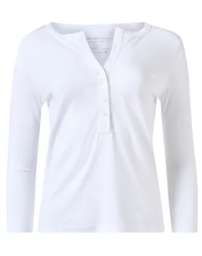 White Henley Top