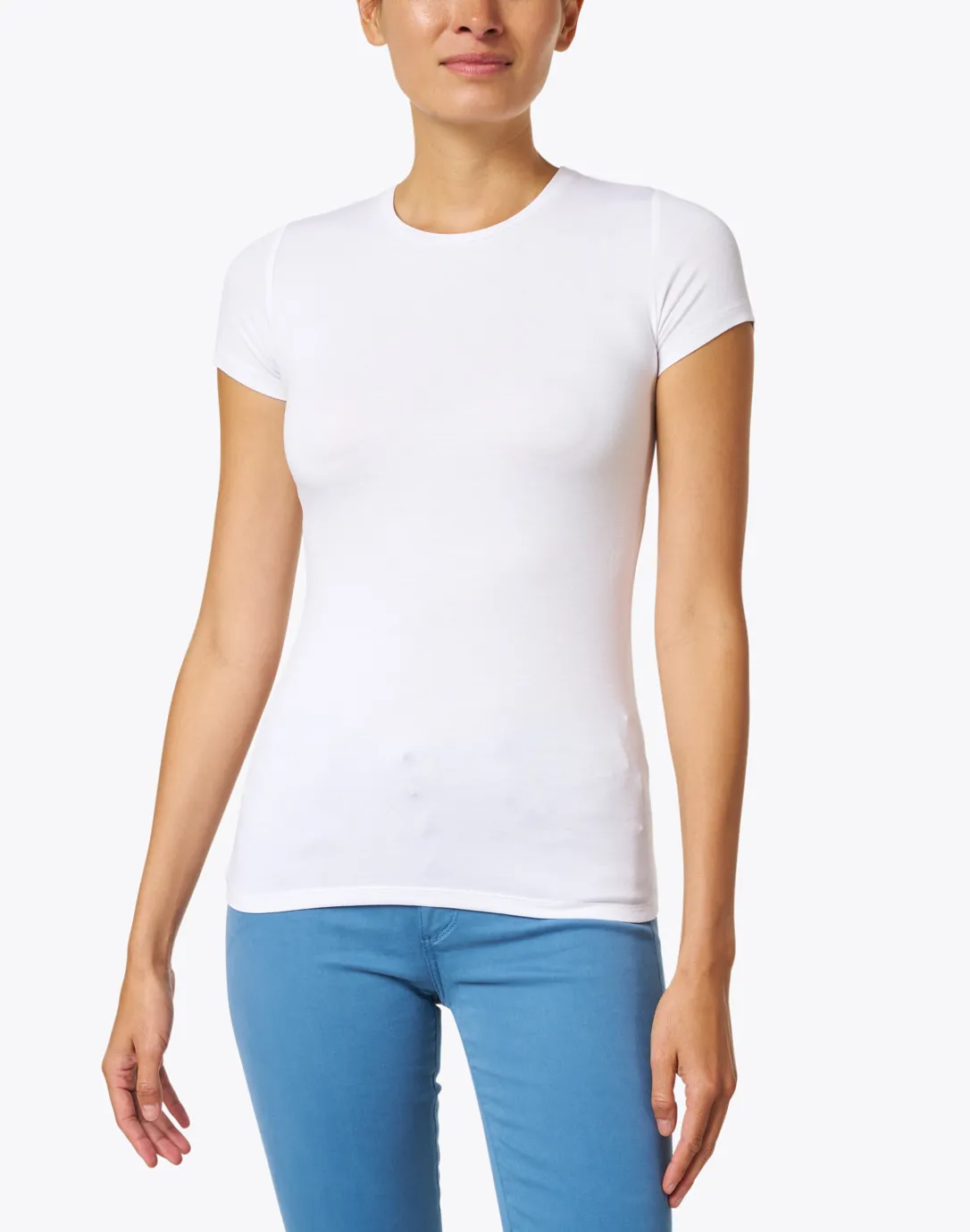 White Stretch Tee