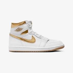 WMN's Air Jordan 1 Retro High OG - White Metallic Gold Gum Light Brown