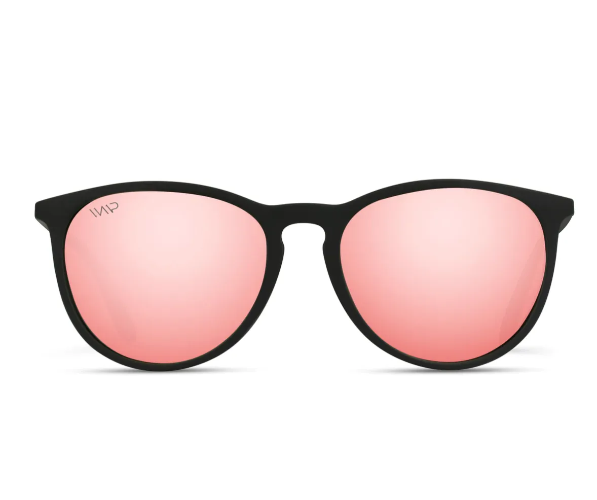 WMP Drew polarized sunglasses, mirror-pink lens