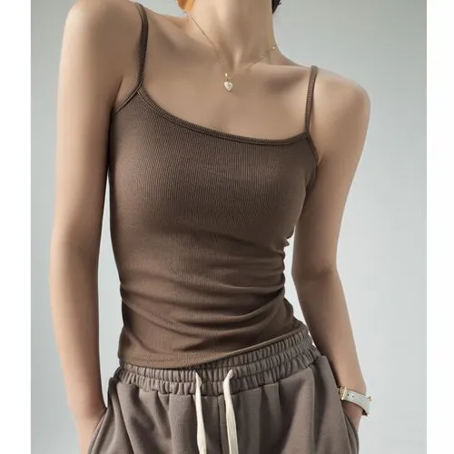 Women's Camisole Tank Tops Backless Casual Classic Style Solid Color