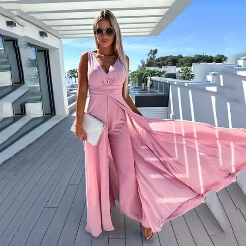 Women's Daily Street Vacation Classic Style Solid Color Full Length Jumpsuits