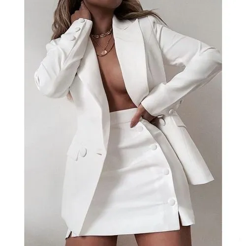 Women's Long Sleeve Blazers British Style Solid Color