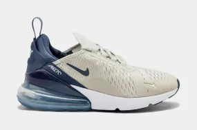 Womens Air Max 270 Running Shoes Beige Blue