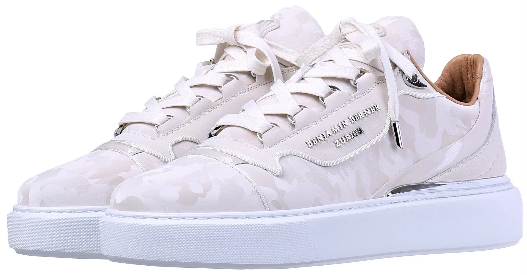 Women's Marble Reflective Camouflage Low-Top Sneakers - BNJ Raphael