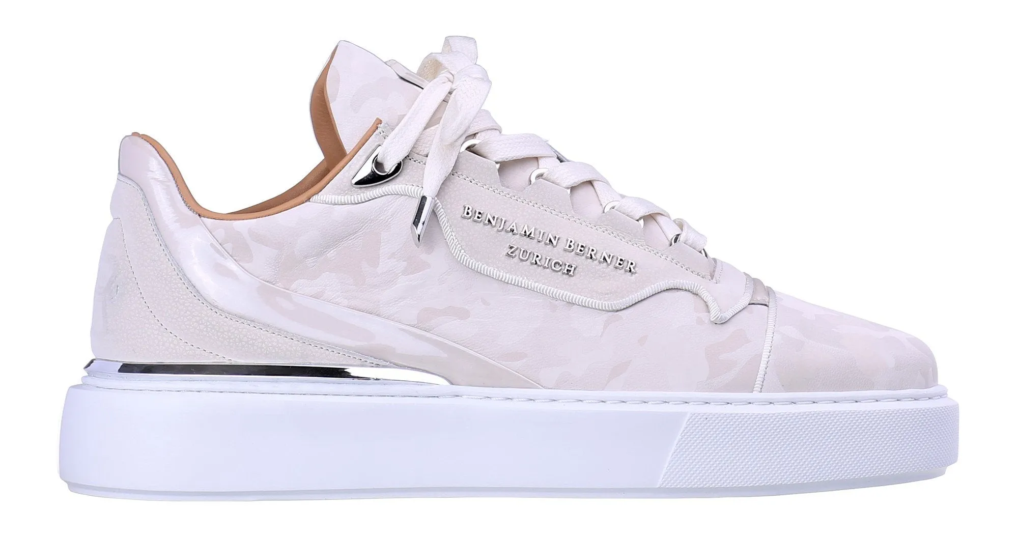 Women's Marble Reflective Camouflage Low-Top Sneakers - BNJ Raphael