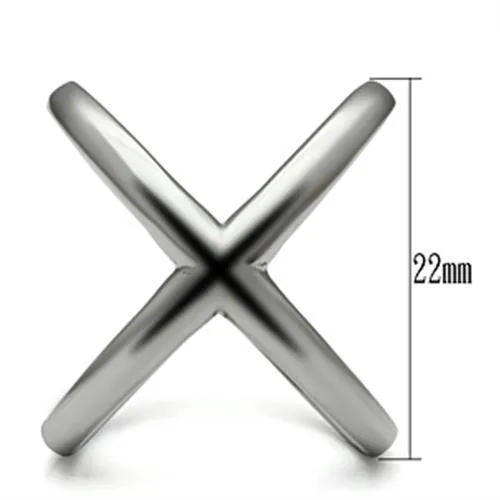 X-Cross Stainless Steel Ring