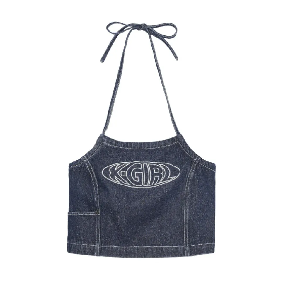 X-girl  |Casual Style Denim Nylon Street Style Plain Cotton Logo