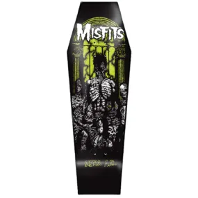 Zero Skateboards X Misfits Earth A.D. Coffin Skateboard Deck 10.5